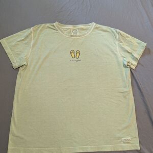 Life is Good Women's Green T-Shirt